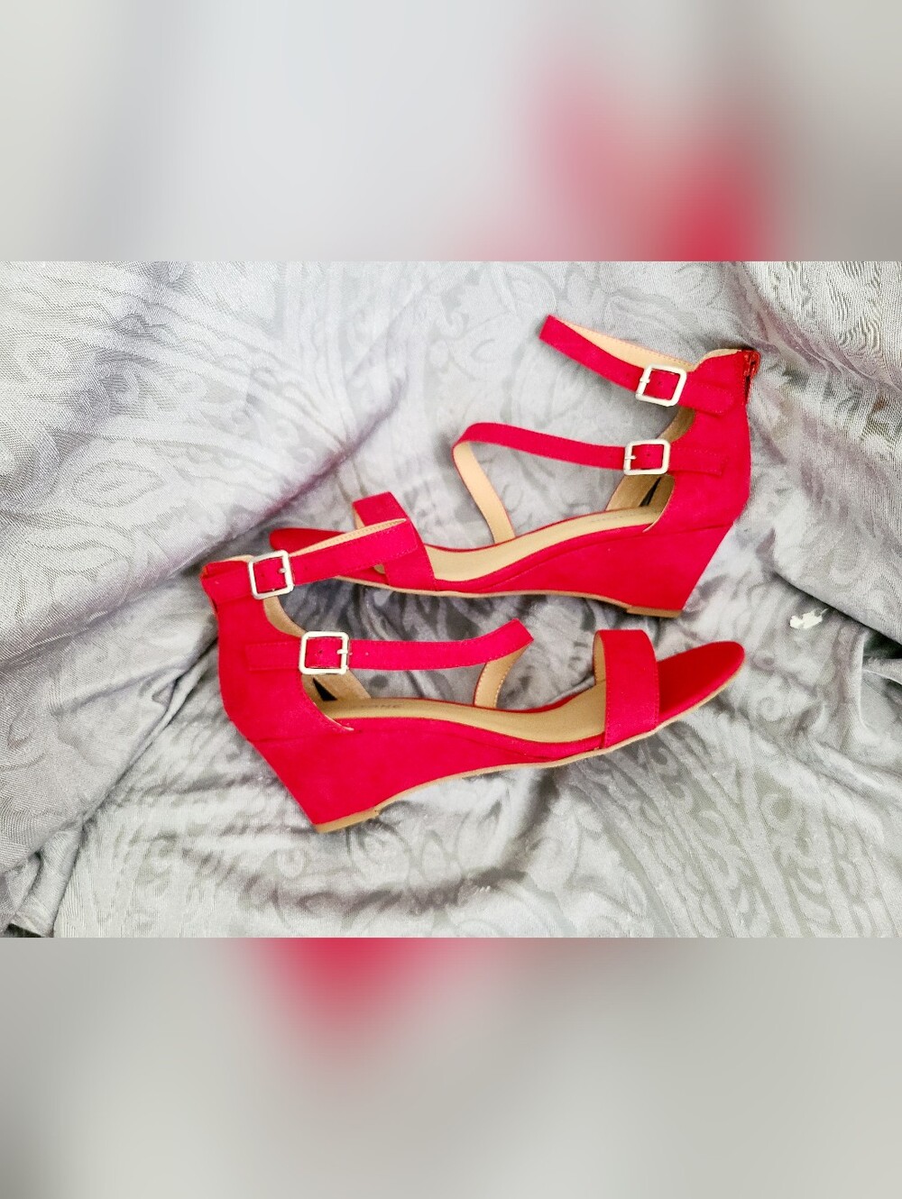 HAPPY  Strappy Wedge Sandals